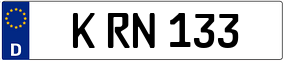 Trailer License Plate